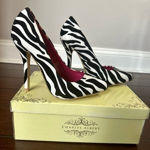 Charles Albert, Zebra Heels - Size 8 - worn once